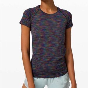 Lululemon 🦄 | Swiftly Tech *Love | Black Rainbow | Short sleeves | NWT | 8